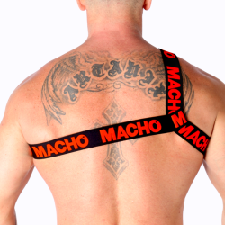 Macho - Harnais Romain Rouge L/Xl